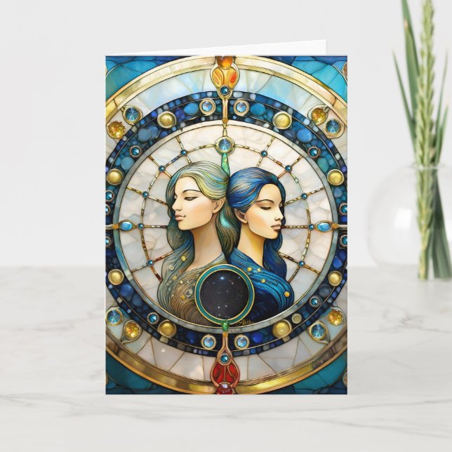 Zodiac - Gemini The Twins Card (Front)