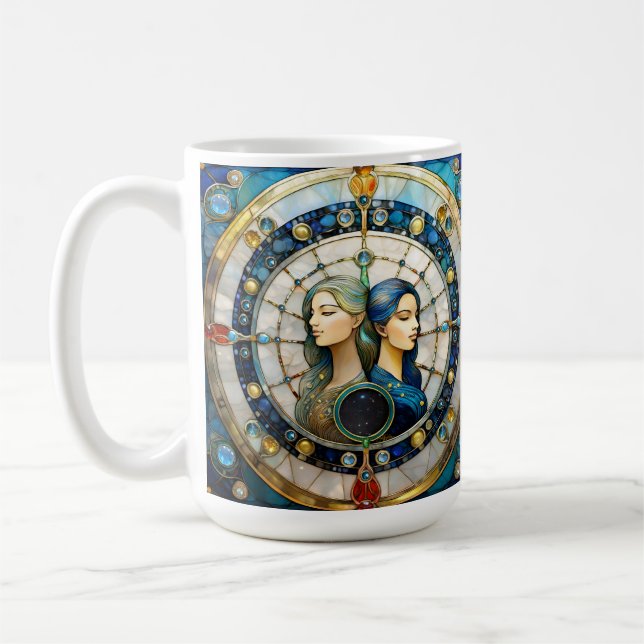 Zodiac - Gemini The Twins Coffee Mug (Left)