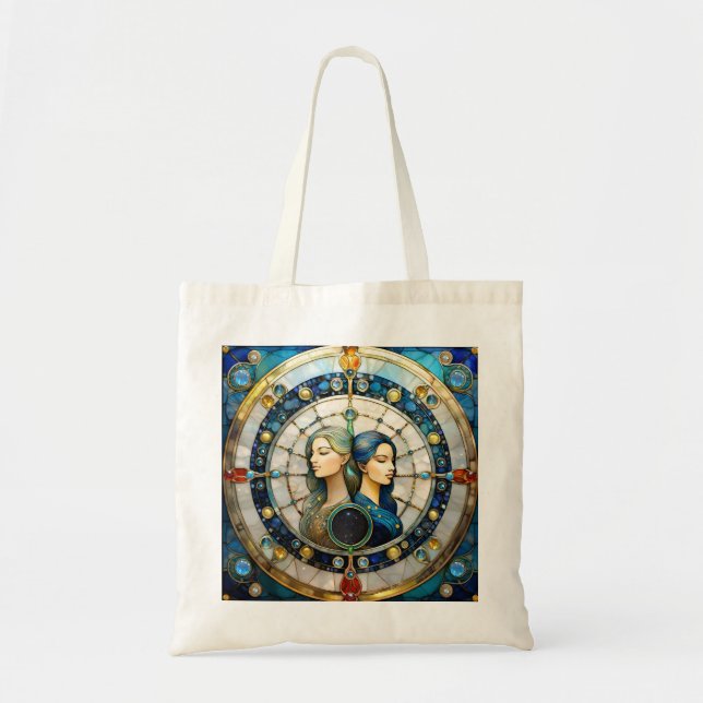 Zodiac - Gemini The Twins Tote Bag (Front)