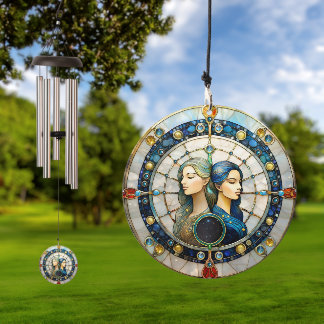 Zodiac - Gemini The Twins Wind Chime
