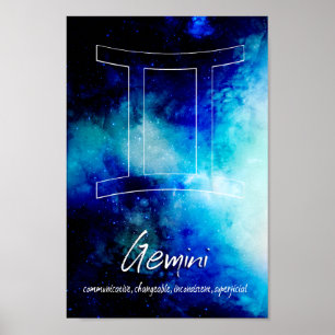 Zodiac : Gemini Traits Poster
