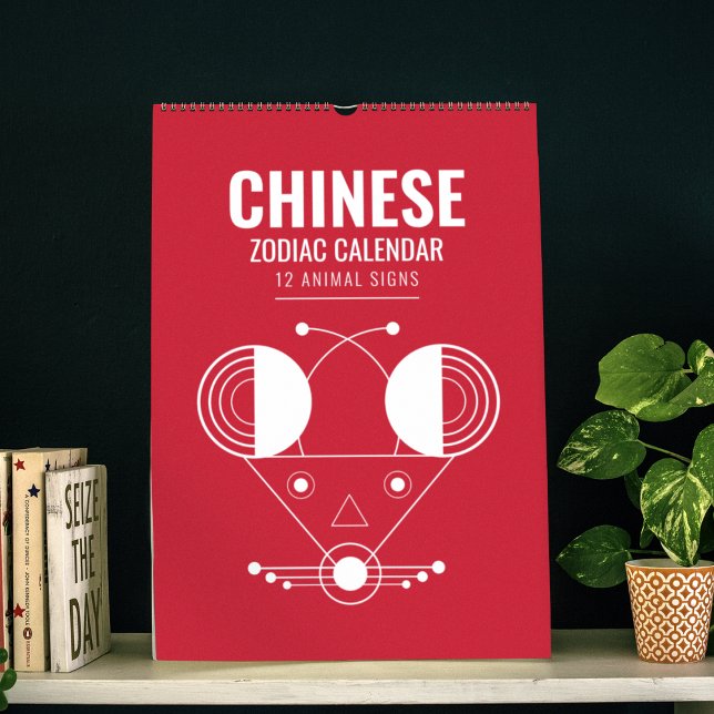 Zodiac Geometry: Lunar Animal Calendar Art (Creator Uploaded)