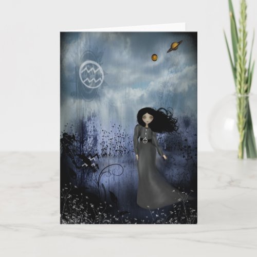 Zodiac Girls Greeting Card - Aquarius