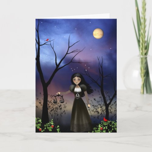 Zodiac Girls Greeting Card - Libra