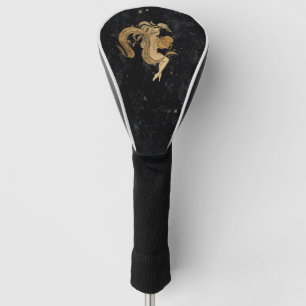 Zodiac Goddess   Cosmic Gold Aquarius Astrology Golf Head Cover