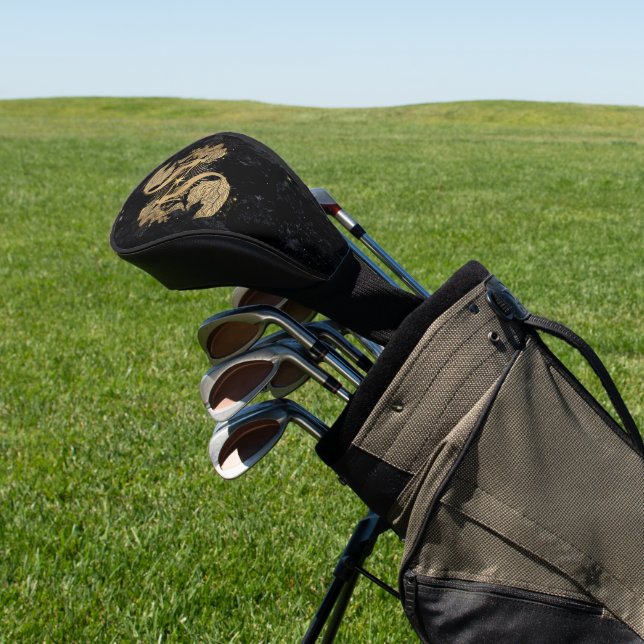 Zodiac Goddess | Cosmic Gold Pisces Astrology Golf Head Cover (In Situ)