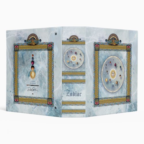 Zodiac Grimoire  Astrology Scrapbook 3 Ring Binder