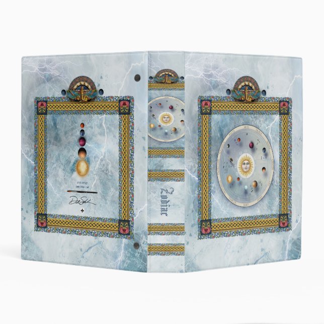 Zodiac Grimoire & Astrology Scrapbook Mini Binder (Background)