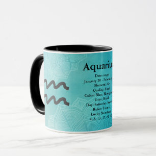 Zodiac Horoscope Astrology Sign Aquarius Mug