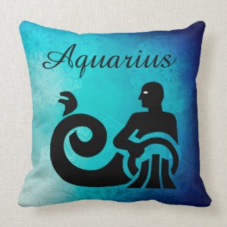 Zodiac Horoscope Astrology Sign Aquarius Pillow