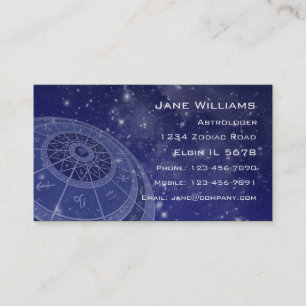Zodiac Horoscope Business Card