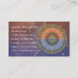 Zodiac Horoscope Business Card