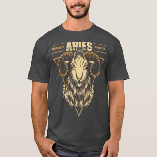 Zodiac Horoscope Sign Aries Astrology Tarot T-Shirt