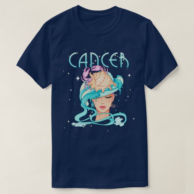 Zodiac Horoscope Sign Birthday Tarot Astrology T-Shirt (Design Front)