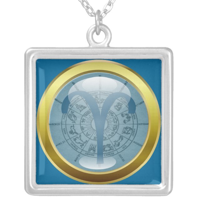 Zodiac Jewelry Necklace Amulet - Aries (Front)