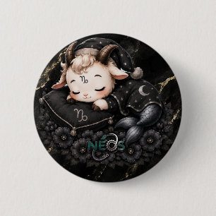 Zodiac Kawaii Neos Capricorn Button