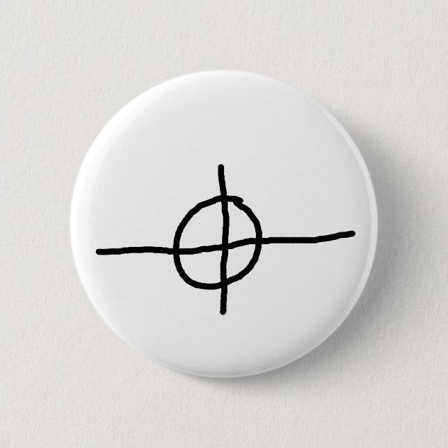 Zodiac Killer Cross Hair Button (Front)