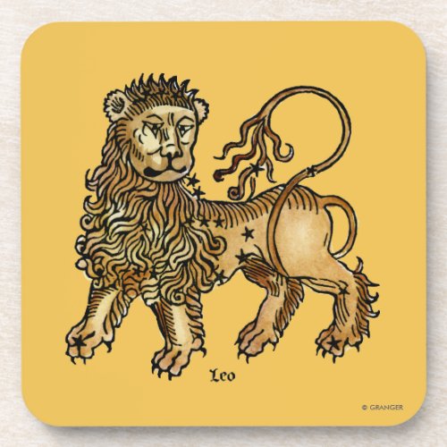 Zodiac Leo 1482 Beverage Coaster