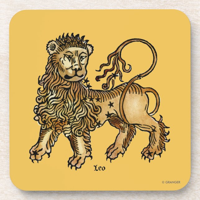 Zodiac: Leo, 1482 Beverage Coaster (Front)