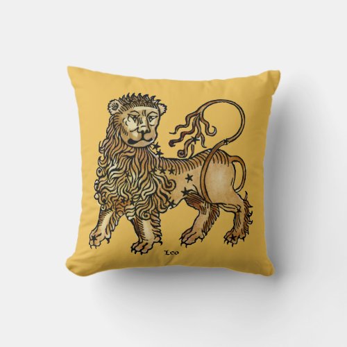Zodiac Leo 1482 Throw Pillow