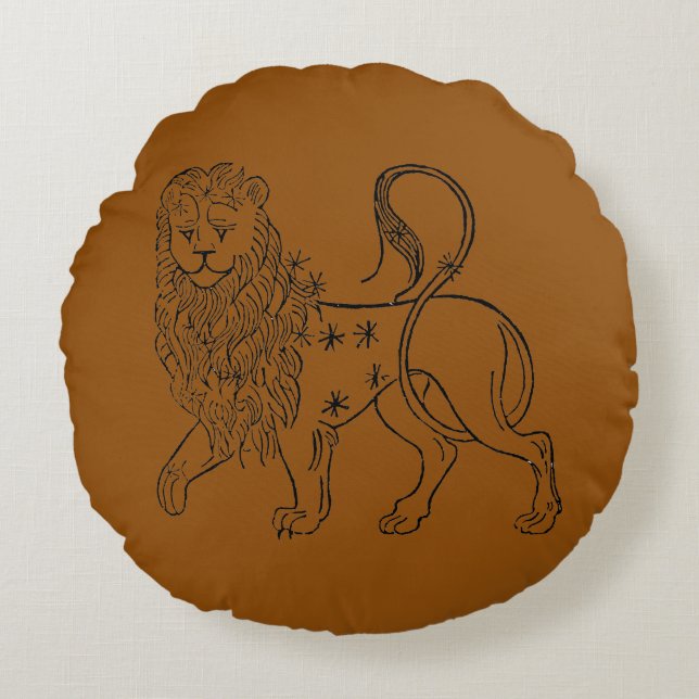 Zodiac: Leo, 1494 Round Pillow (Front)