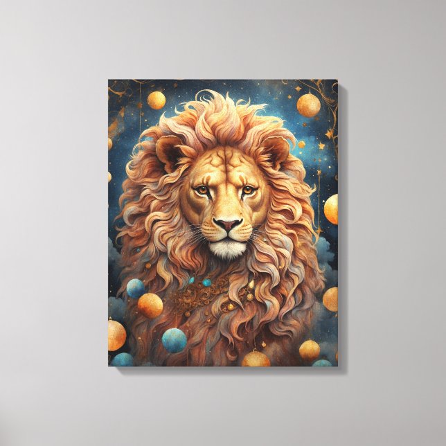 Zodiac Leo Canvas Print (Front)