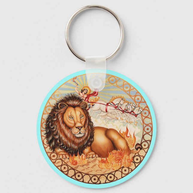 Zodiac Leo - Customize it! Keychain (Front)