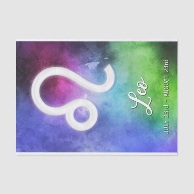 Zodiac : Leo Dates Tissue Paper (Front)