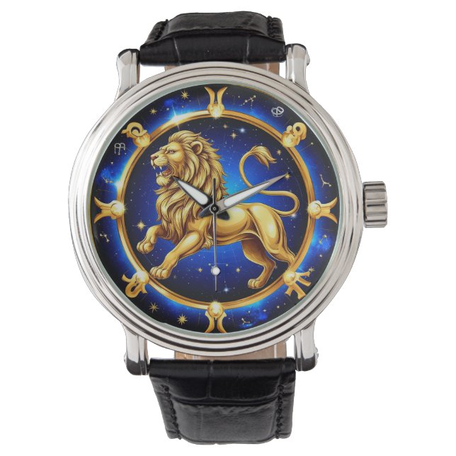 Zodiac Leo Emblem Watch (Front)