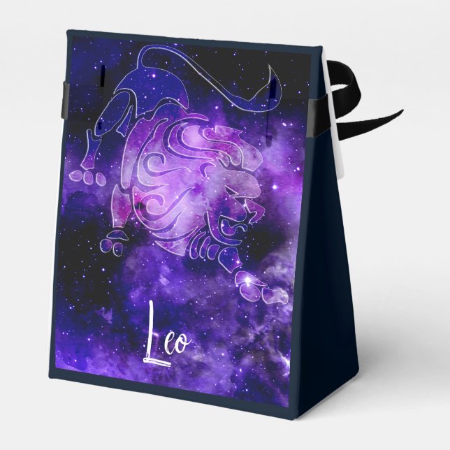 Zodiac : Leo Favor Boxes (Back Side)