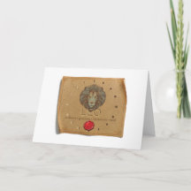 Zodiac - Leo - Greeting Card