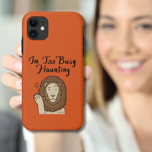 Zodiac Leo Im too Busy Flaunting Sunset Orange iPhone 11 Case