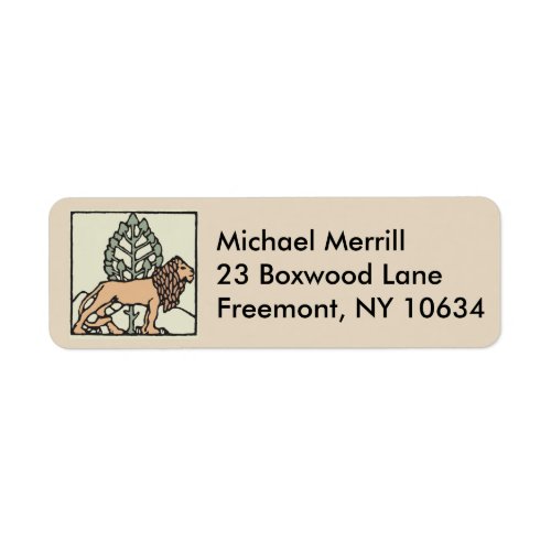 Zodiac Leo July Return Address Labels