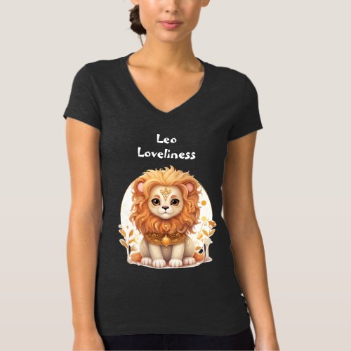 Zodiac Leo Loveliness Womens T_shirt