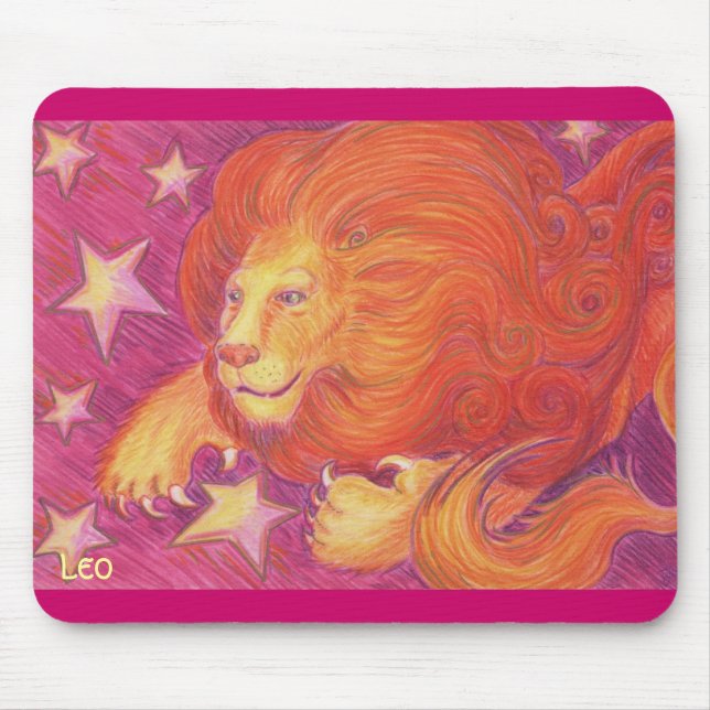 Zodiac Leo mousepad (Front)