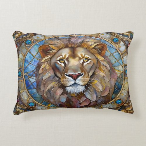 Zodiac _ Leo the Lion Accent Pillow