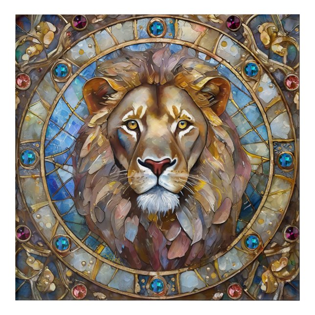Zodiac - Leo the Lion Acrylic Print (Front)