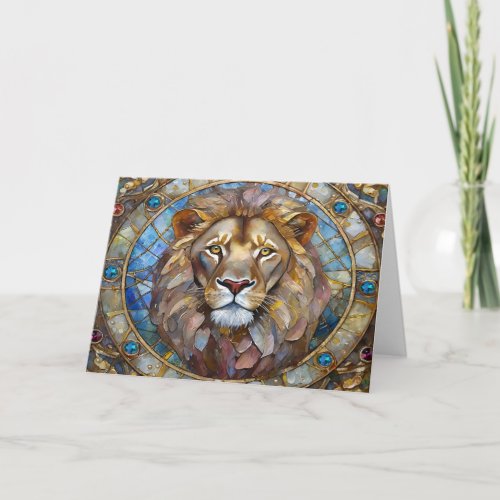 Zodiac _ Leo the Lion Card