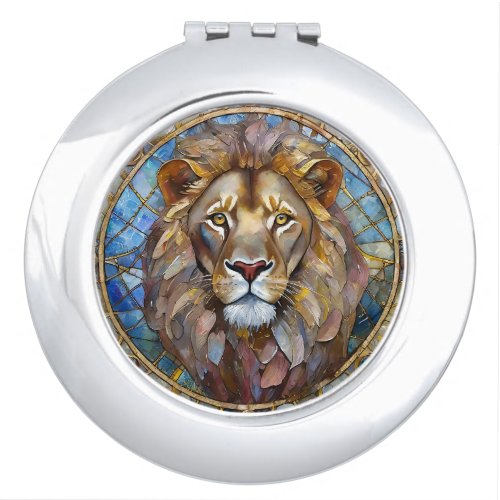 Zodiac _ Leo the Lion  Compact Mirror