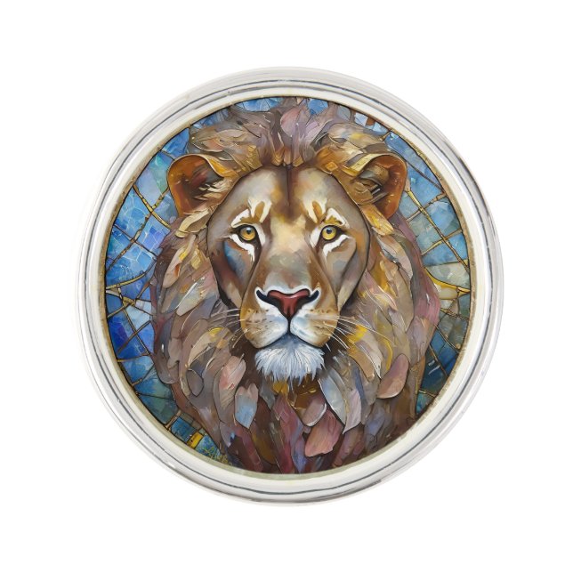 Zodiac - Leo the Lion  Lapel Pin (Front)
