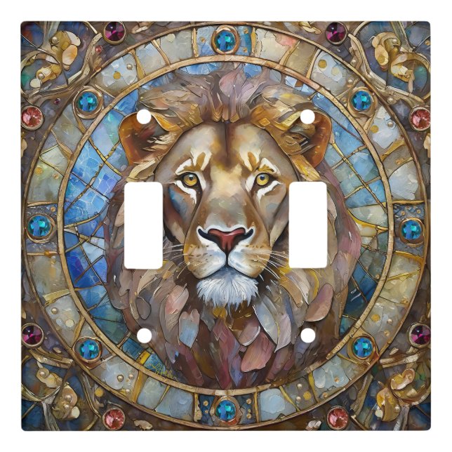 Zodiac - Leo the Lion Light Switch Cover (Front)