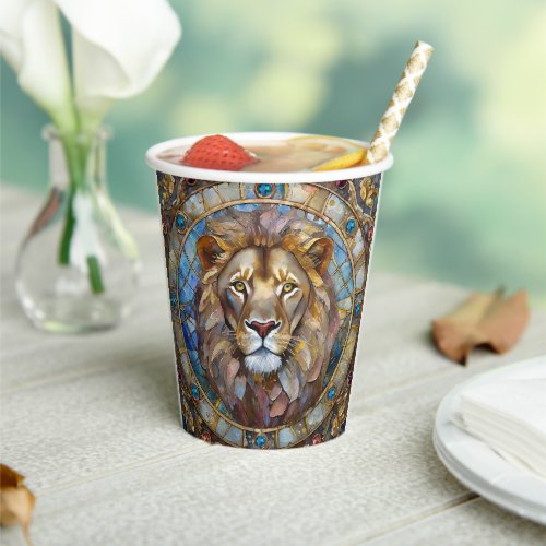 Zodiac _ Leo the Lion Paper Cups