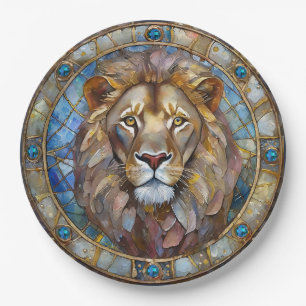 Zodiac - Leo the Lion Paper Plates