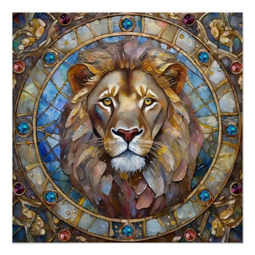 Zodiac _ Leo the Lion Poster