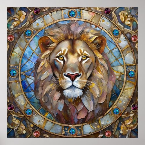 Zodiac _ Leo the Lion Poster