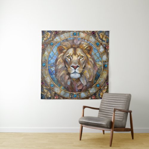 Zodiac _ Leo the Lion Tapestry