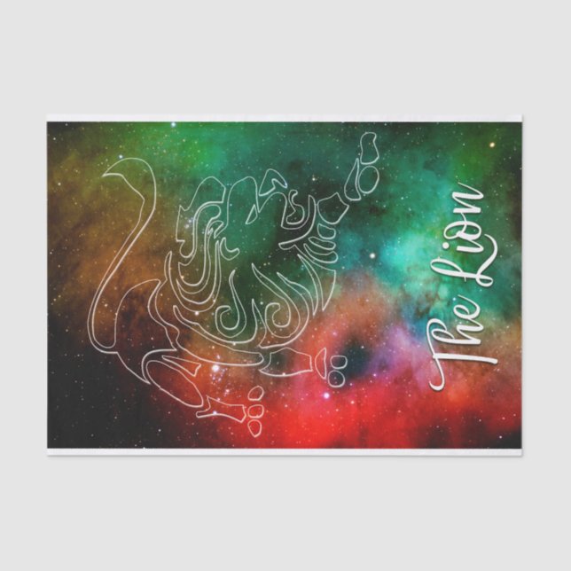 Zodiac : Leo 'The Lion' Tissue Paper (Front)