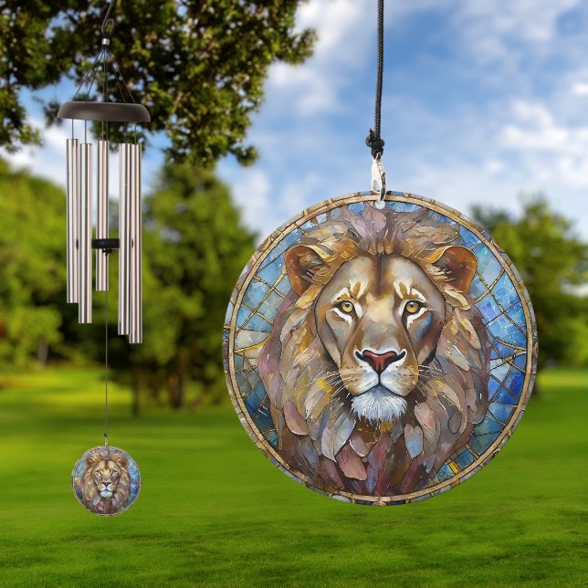 Zodiac - Leo the Lion  Wind Chime (Outdoor)