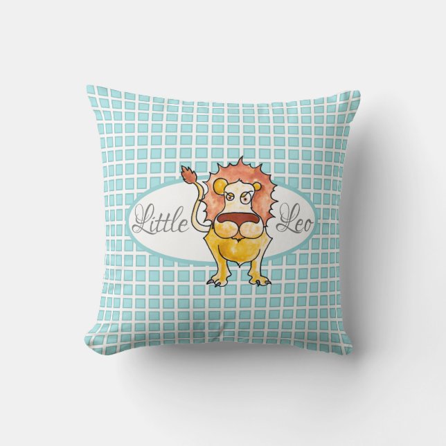 Zodiac Leo Throw Pillow (Front)