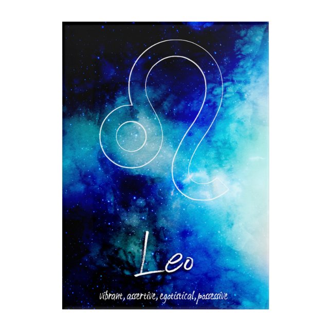 Zodiac : Leo Traits Acrylic Print (Front)